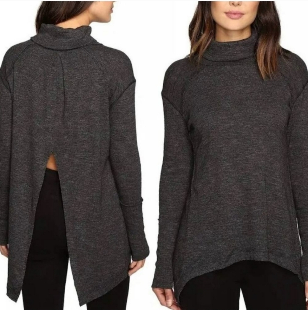 Free People| We The Free| Stonecold Ribbed Open Back Sweater